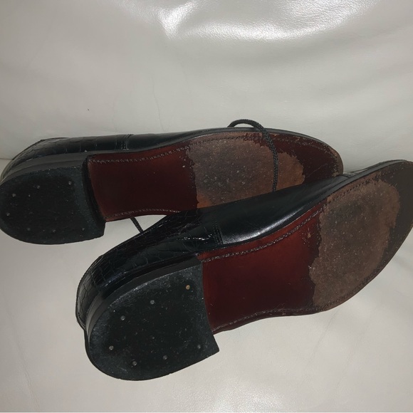 Vtg 60’S STACY ADAMS MADISON BISCUIT CAP TOE OXFORD DRESS SHOES. SZ. 10.5D. - Picture 5 of 8